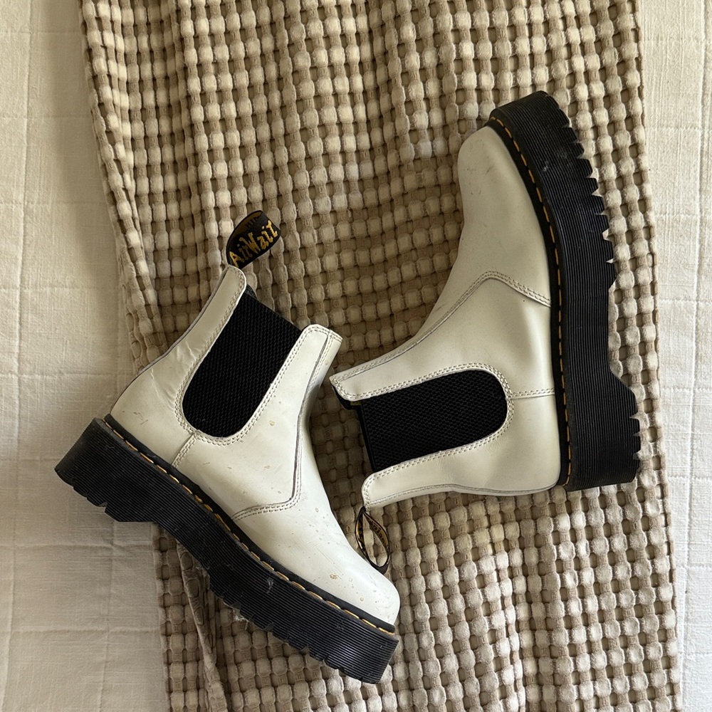 Dr. Martens Off-White Chelsea Boots
